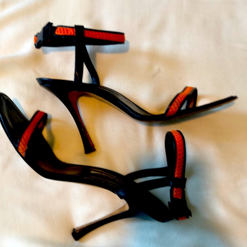 Manolo Blahnik Stilettos Strap Black Size 39